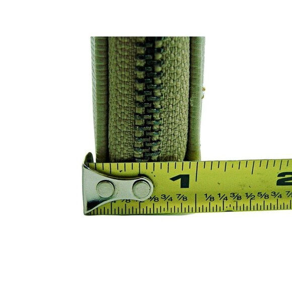 Badgley Mischka Vegan Leather Wallet Light Taupe Gray Color Full Zip Snap 8x4.5 - Picture 10 of 11